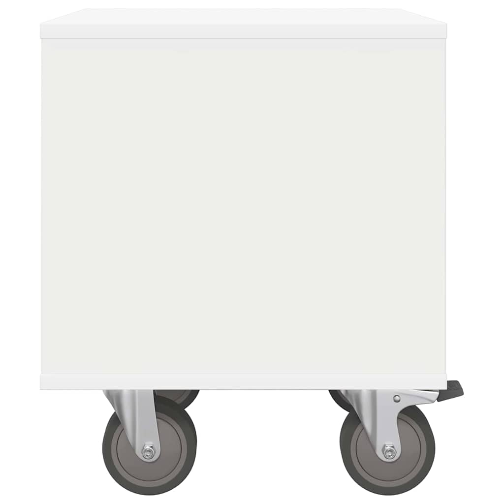 Table de chevet Blanc 40,5 x 40 x 48 cm Bois d'ingénierie - XIOS