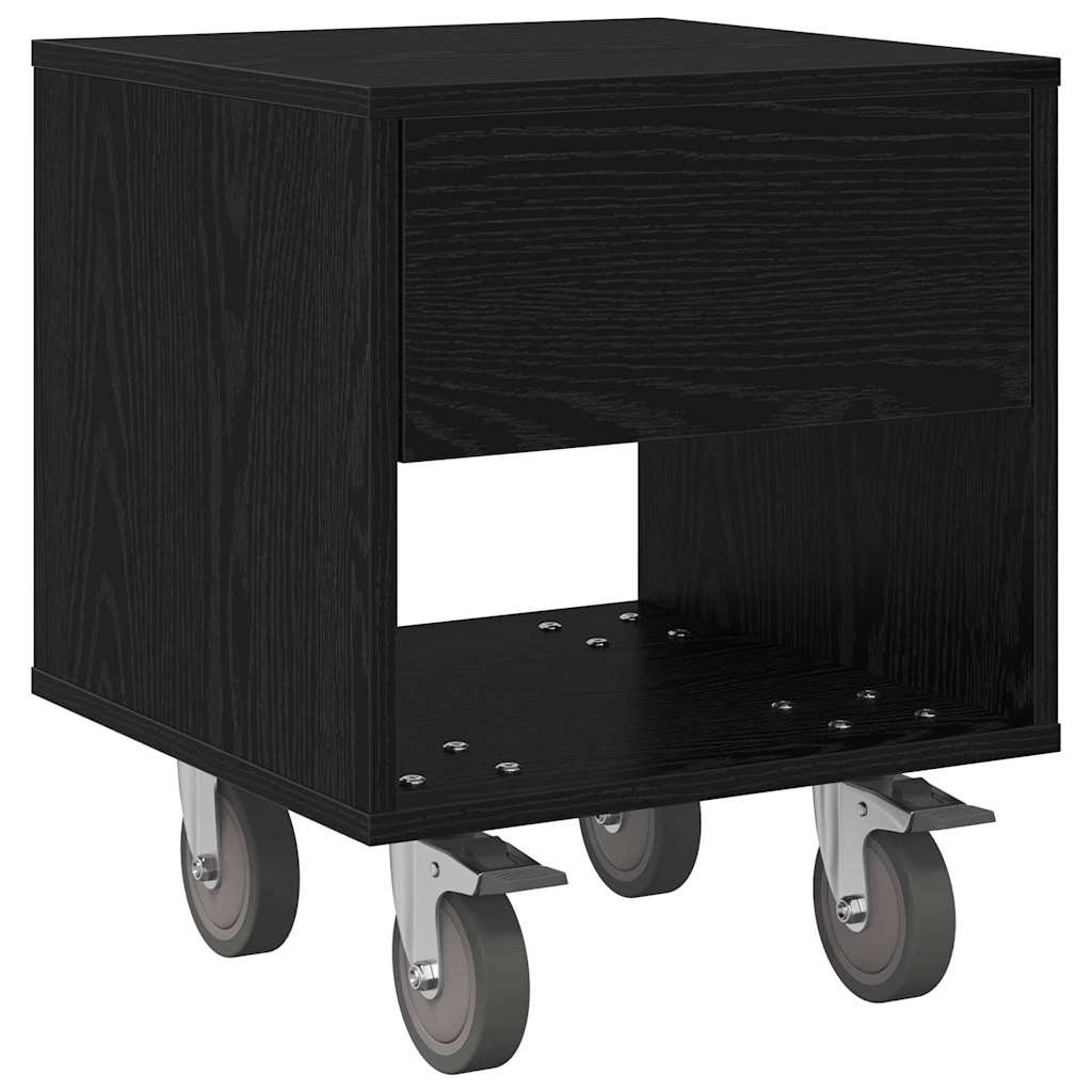 Table de chevet Chêne noir 40,5 x 40 x 48 cm Bois d'ingénierie - XIOS