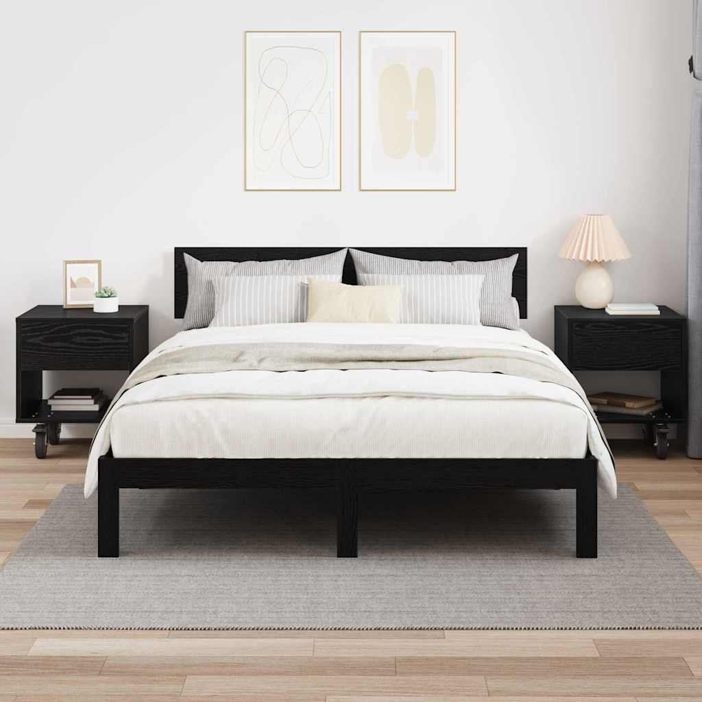 Table de chevet 2 pcs Chêne noir 40,5 x 40 x 48 cm - XIOS