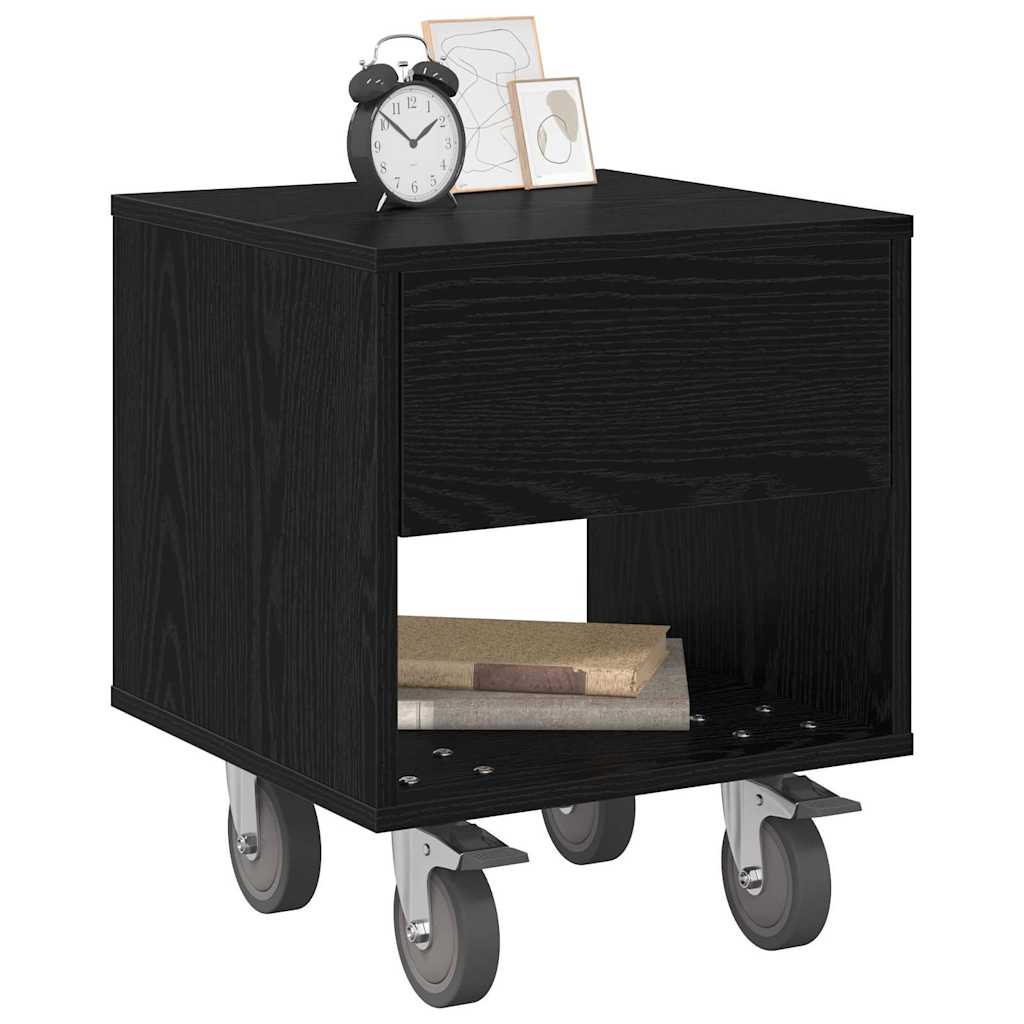 Table de chevet 2 pcs Chêne noir 40,5 x 40 x 48 cm - XIOS