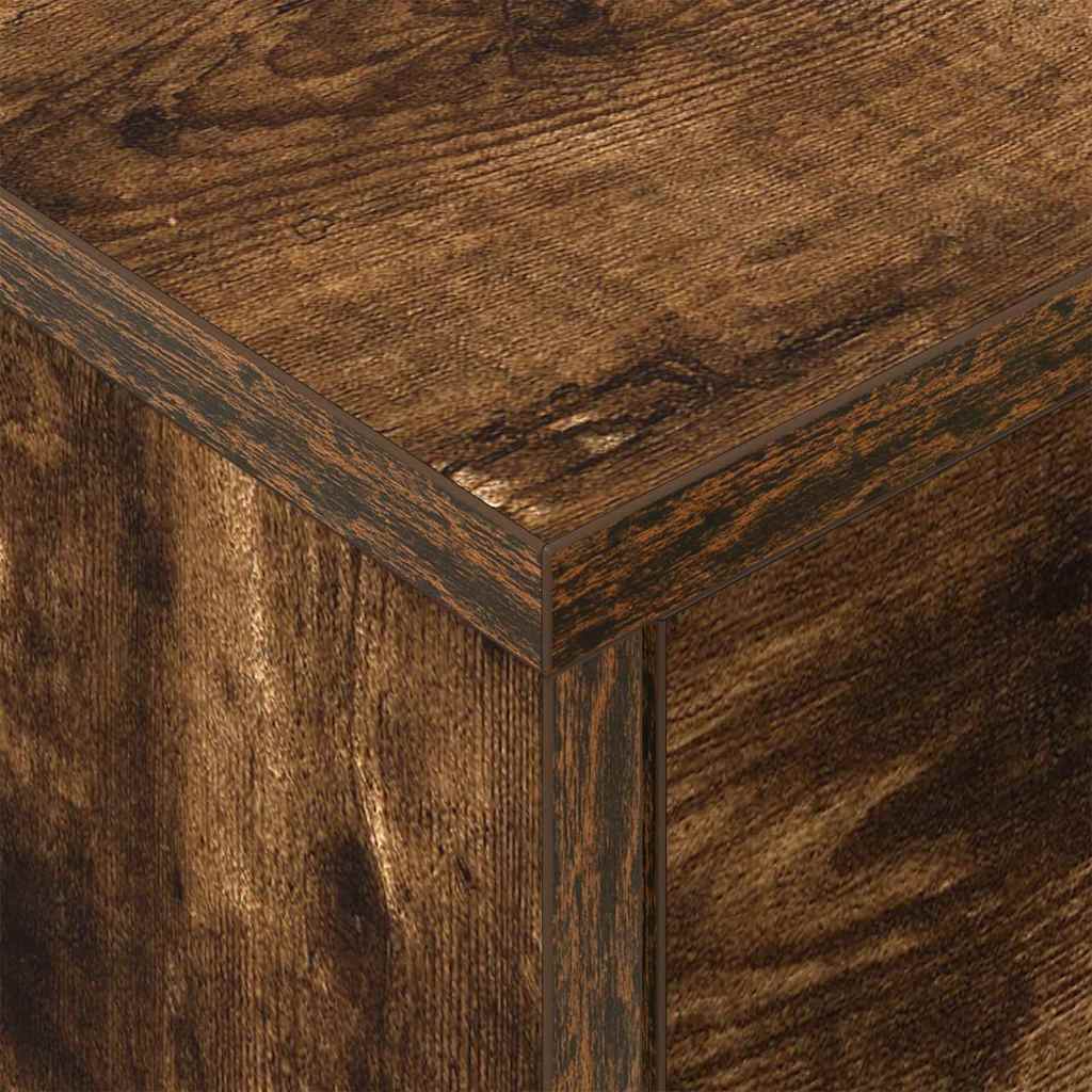 Table de chevet Chêne fumé 40,5 x 40 x 48 cm Bois d'ingénierie - XIOS