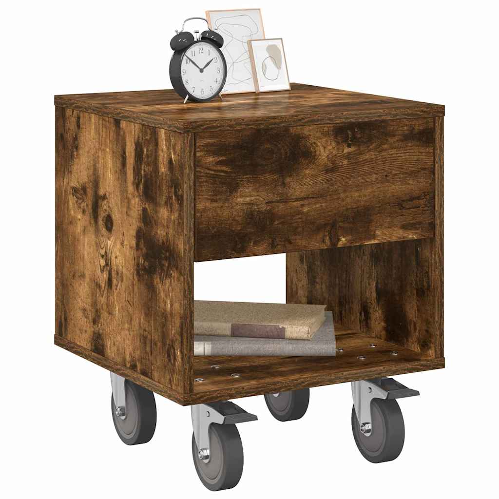Table de chevet 2 pcs Chêne fumé 40,5 x 40 x 48 cm - XIOS