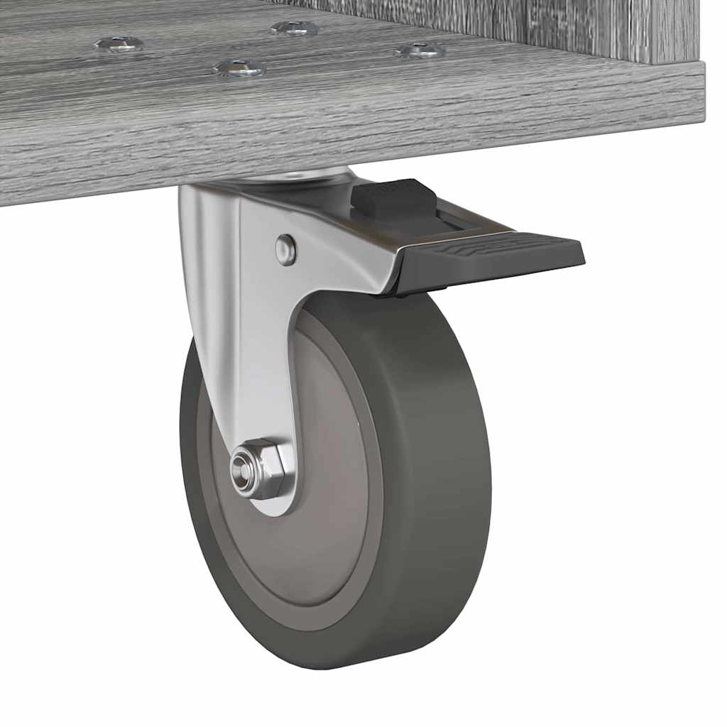 Table de chevet Gris Sonoma 40,5 x 40 x 48 cm Bois d'ingénierie - XIOS