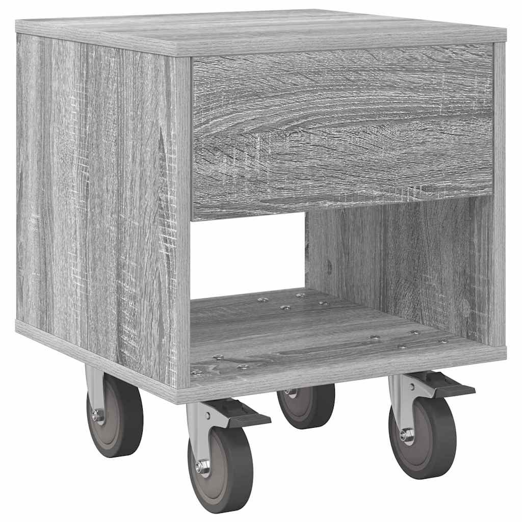 Table de chevet Gris Sonoma 40,5 x 40 x 48 cm Bois d'ingénierie - XIOS