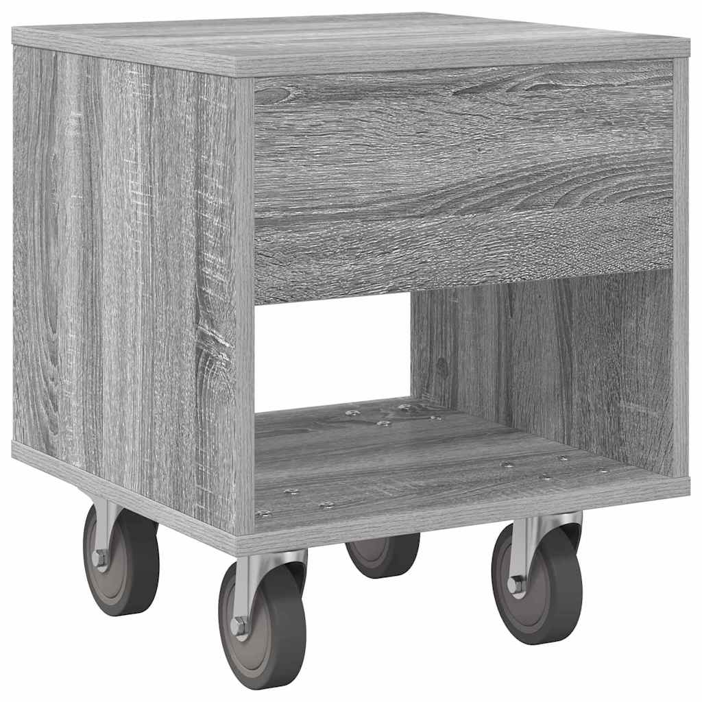 Table de chevet Gris Sonoma 40,5 x 40 x 48 cm Bois d'ingénierie - XIOS