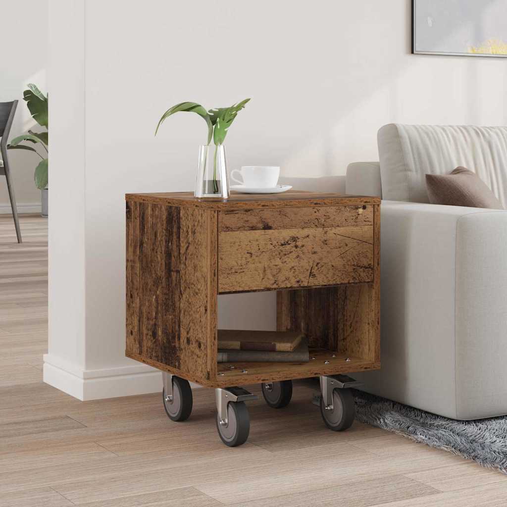 Table de chevet Bois ancien 40,5 x 40 x 48 cm Bois d'ingénierie - XIOS