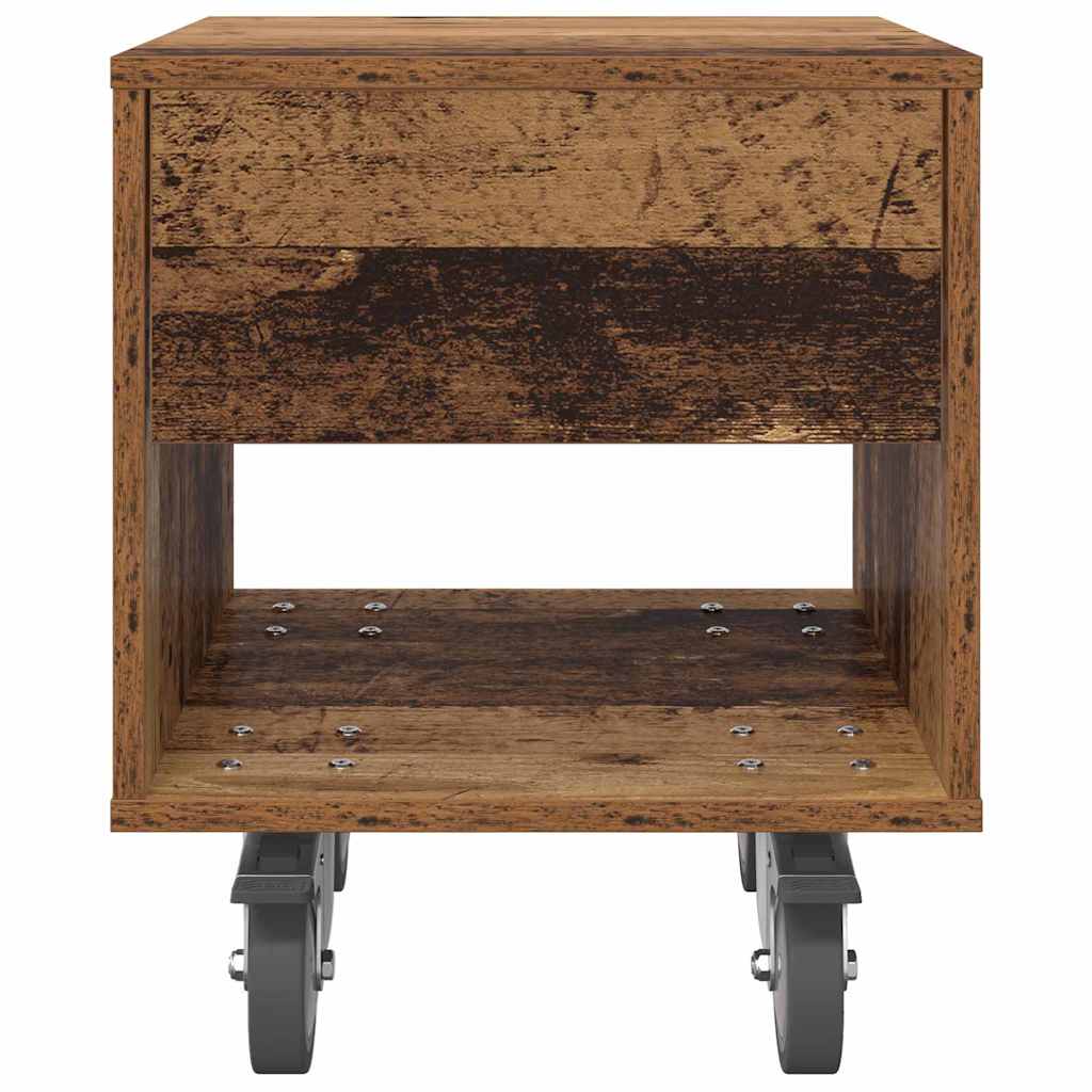 Table de chevet 2 pcs Bois ancien 40,5 x 40 x 48 cm - XIOS