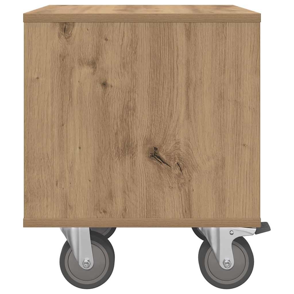 Table de chevet Chêne artisanal 40,5 x 40 x 48 cm - XIOS
