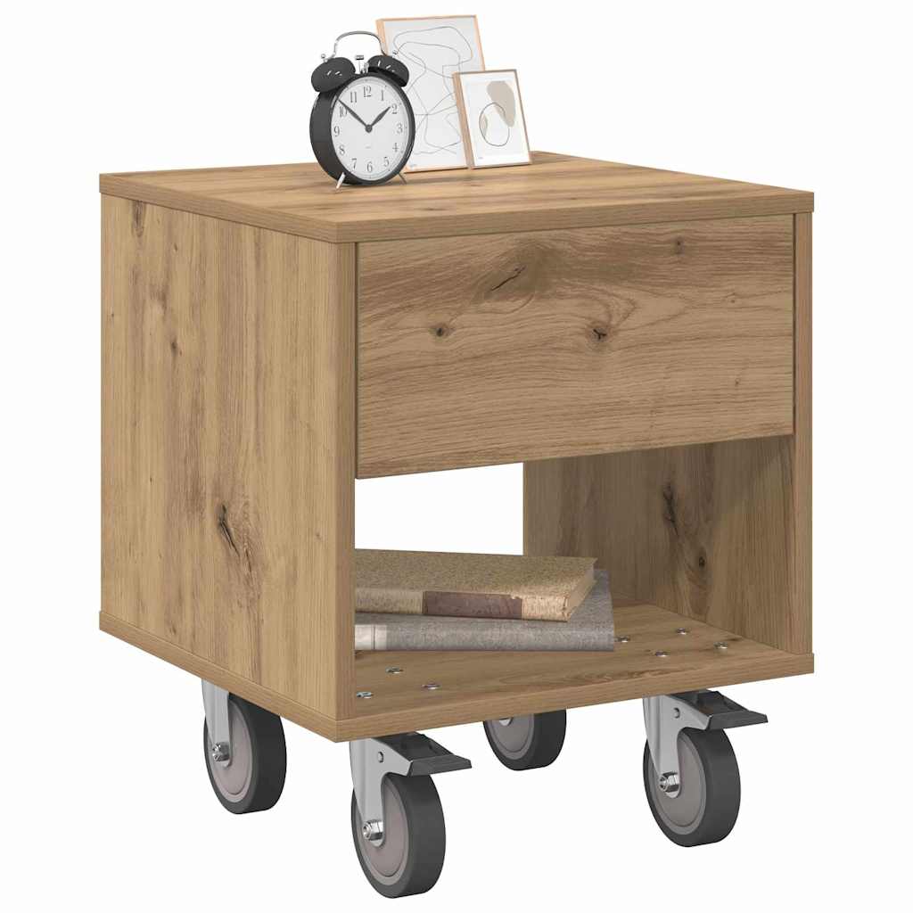 Table de chevet 2 pcs Chêne artisanal 40,5 x 40 x 48 cm - XIOS