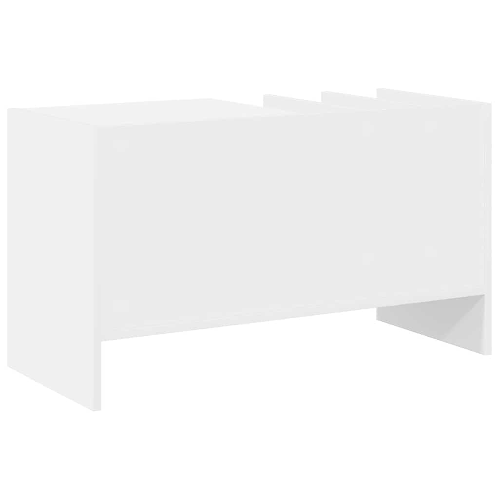 Meuble à vinyles Blanc 78,5 x 35 x 45 cm Bois d'ingénierie - XIOS