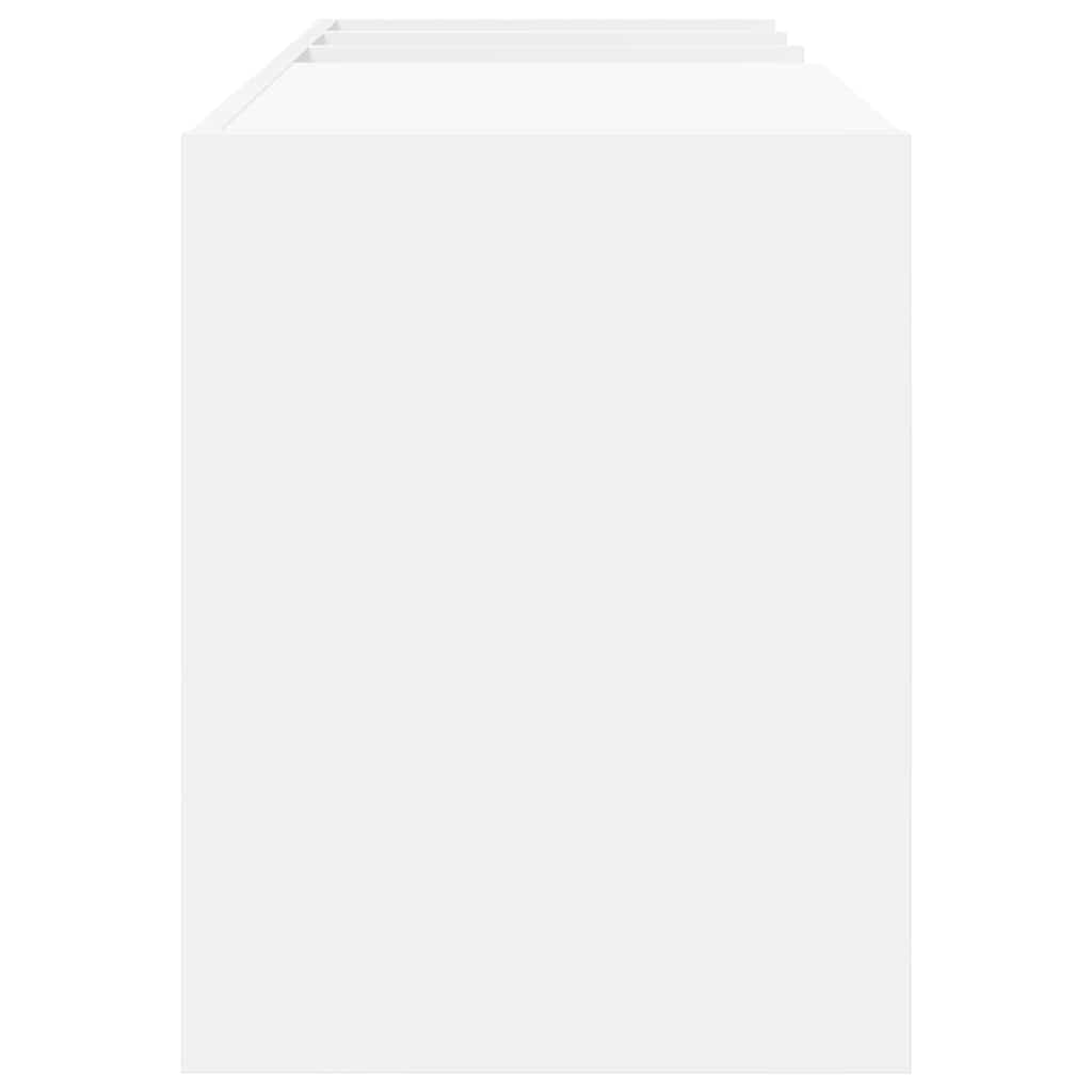 Meuble à vinyles Blanc 78,5 x 35 x 45 cm Bois d'ingénierie - XIOS