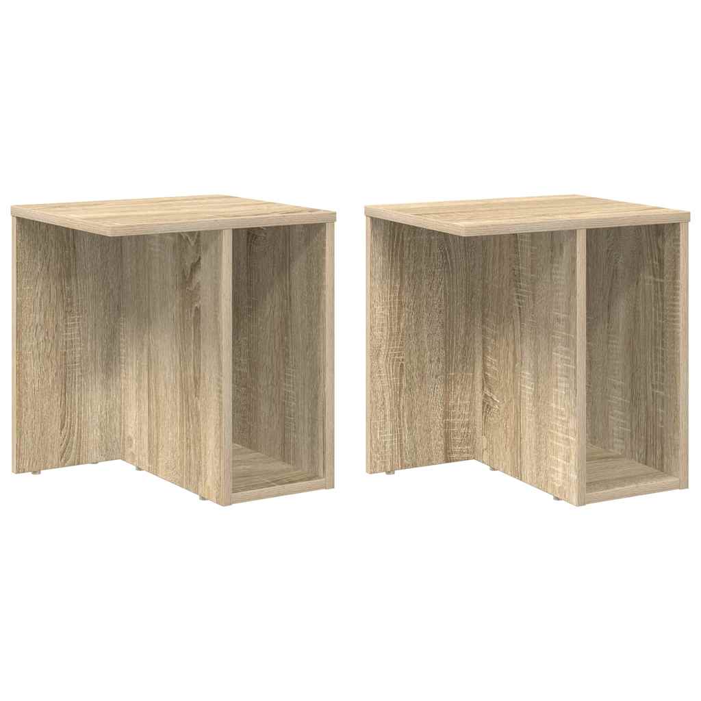 Table d'appoint 2 pcs Chêne Sonoma 37 x 32 x 40 cm - XIOS