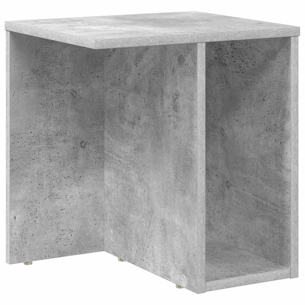 Table d'appoint Gris béton 37 x 32 x 40 cm Bois d'ingénierie - XIOS