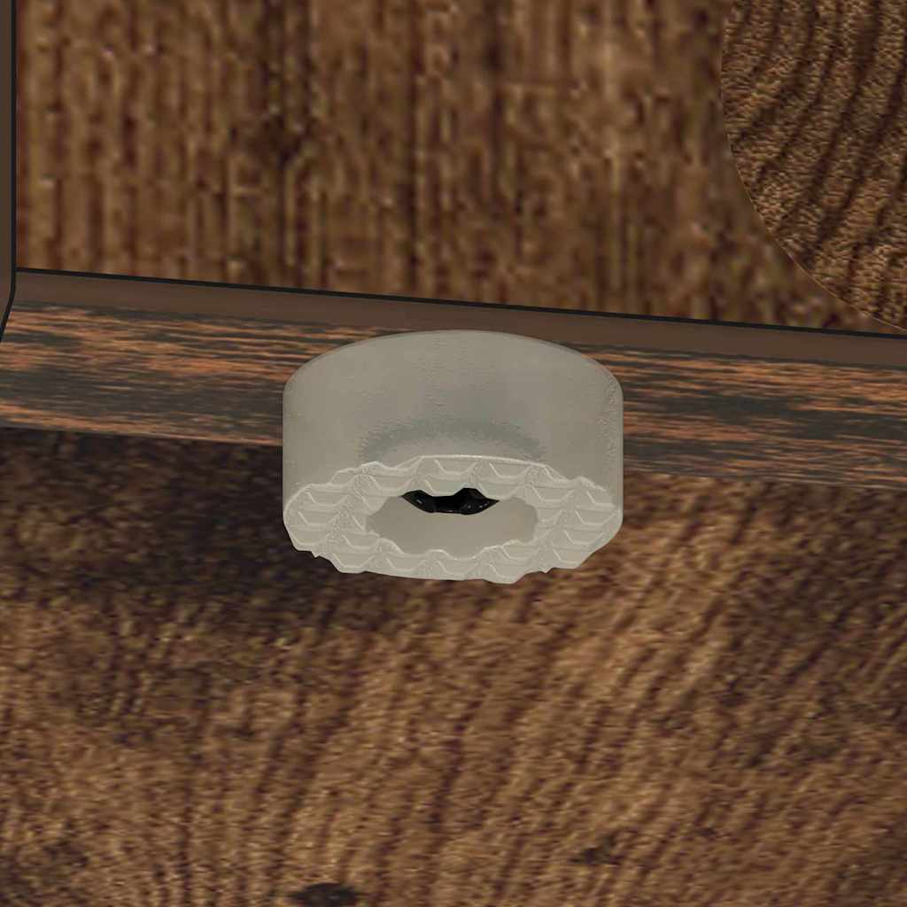 Table d'appoint Chêne fumé 37 x 32 x 40 cm Bois d'ingénierie - XIOS