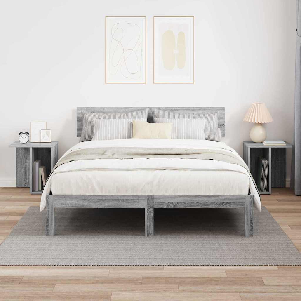 Table d'appoint 2 pcs Gris Sonoma 37 x 32 x 40 cm - XIOS