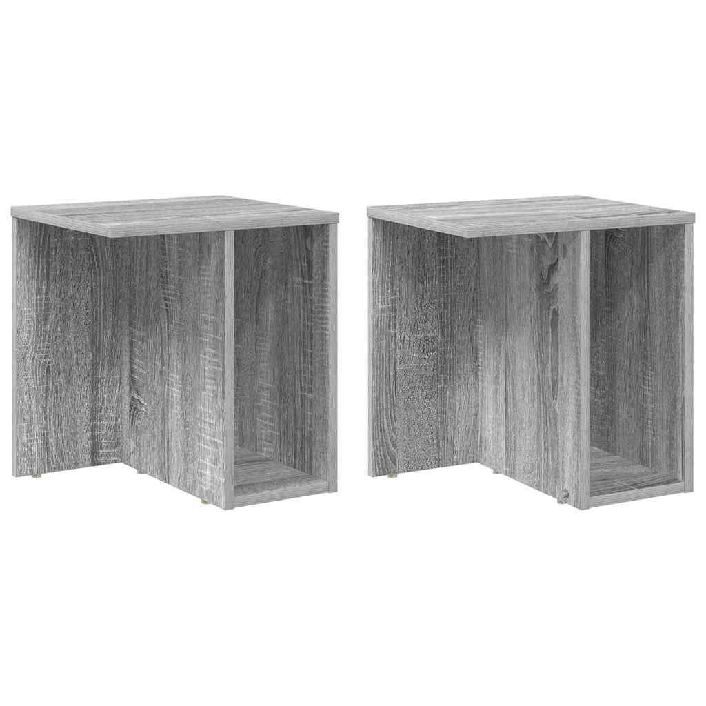 Table d'appoint 2 pcs Gris Sonoma 37 x 32 x 40 cm - XIOS