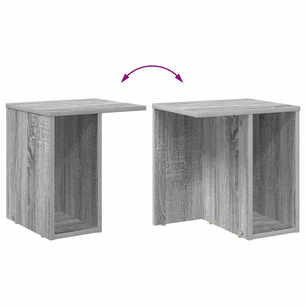 Table d'appoint 2 pcs Gris Sonoma 37 x 32 x 40 cm - XIOS