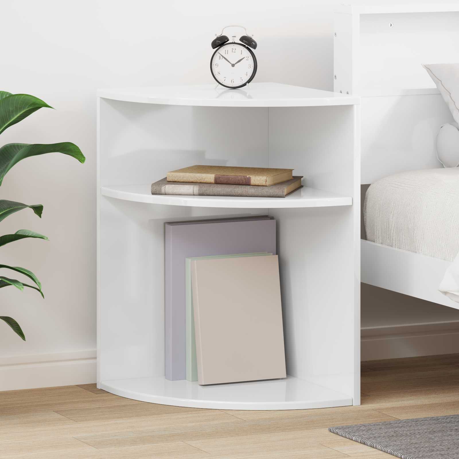 Table d'appoint Blanc brillant 39,7 x 39,7 x 60 cm - XIOS