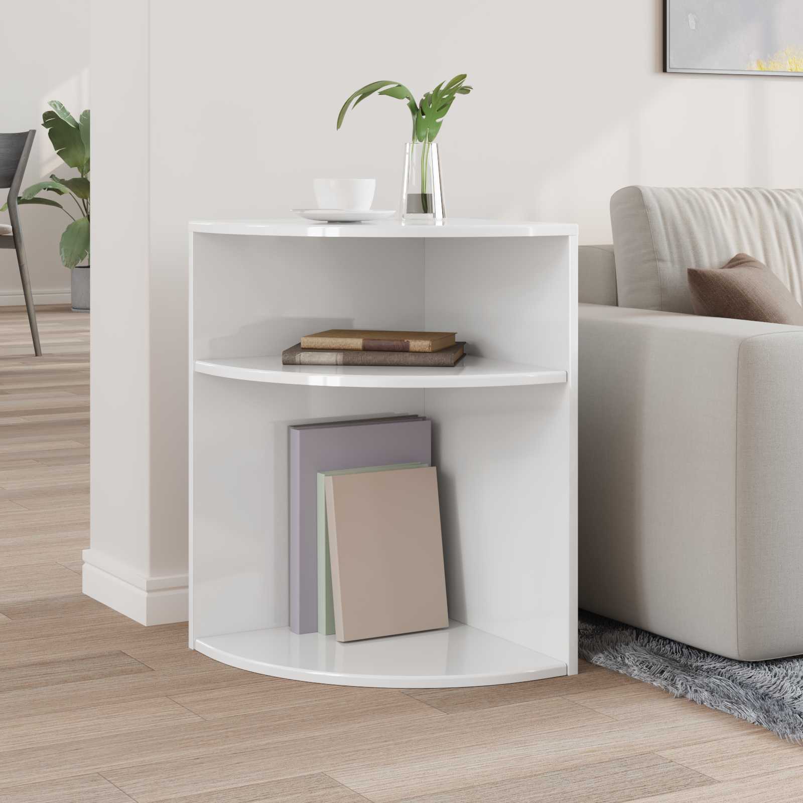 Table d'appoint Blanc brillant 39,7 x 39,7 x 60 cm - XIOS