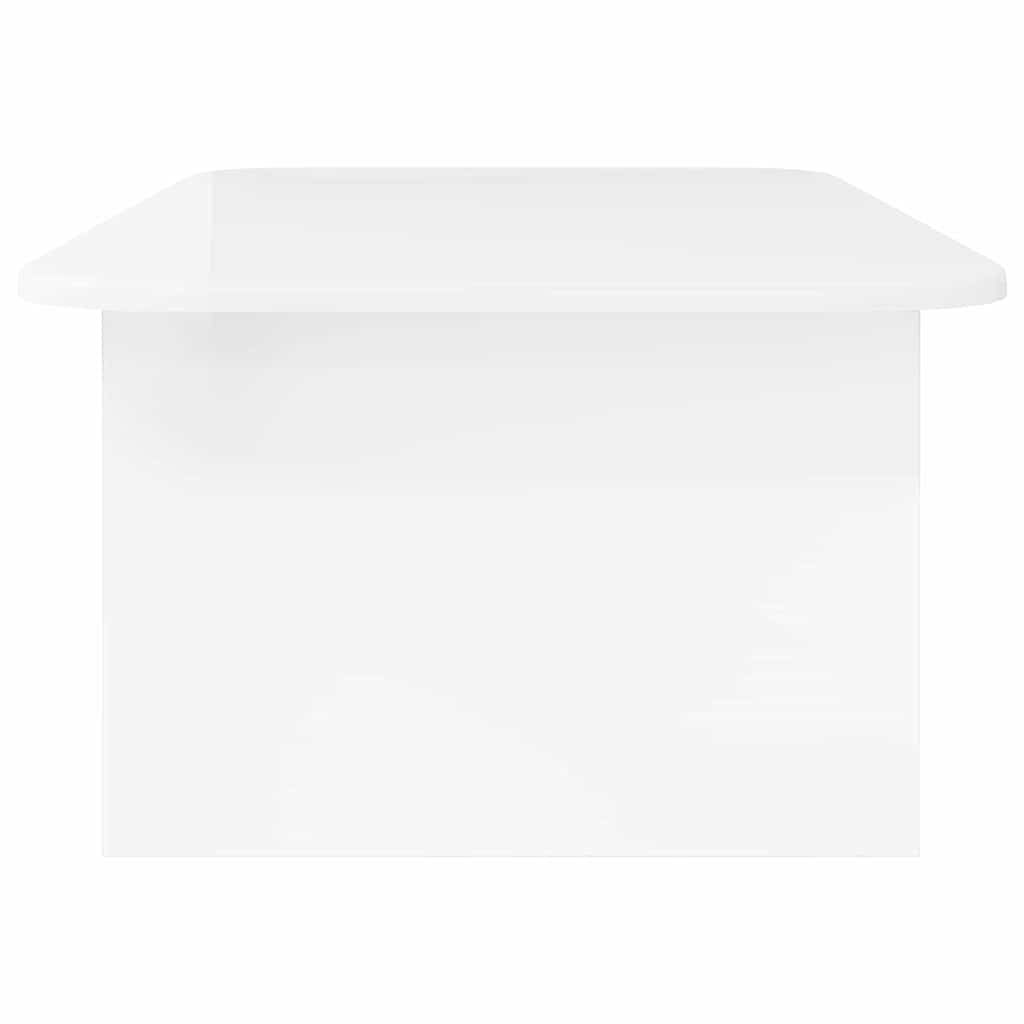 Table basse Blanc brillant 93 x 53 x 33 cm Bois d'ingénierie - XIOS