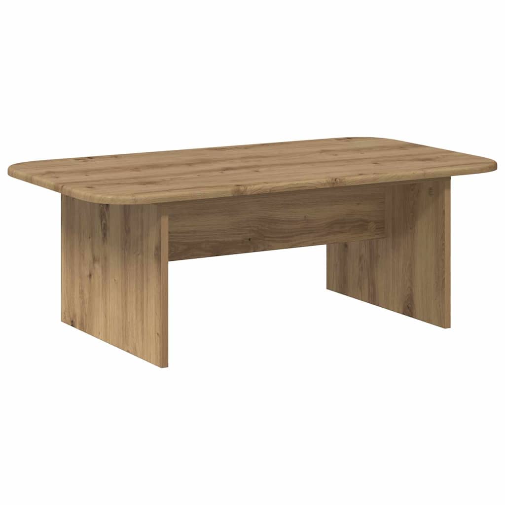 Table basse Chêne artisanal 93 x 53 x 33 cm Bois d'ingénierie - XIOS