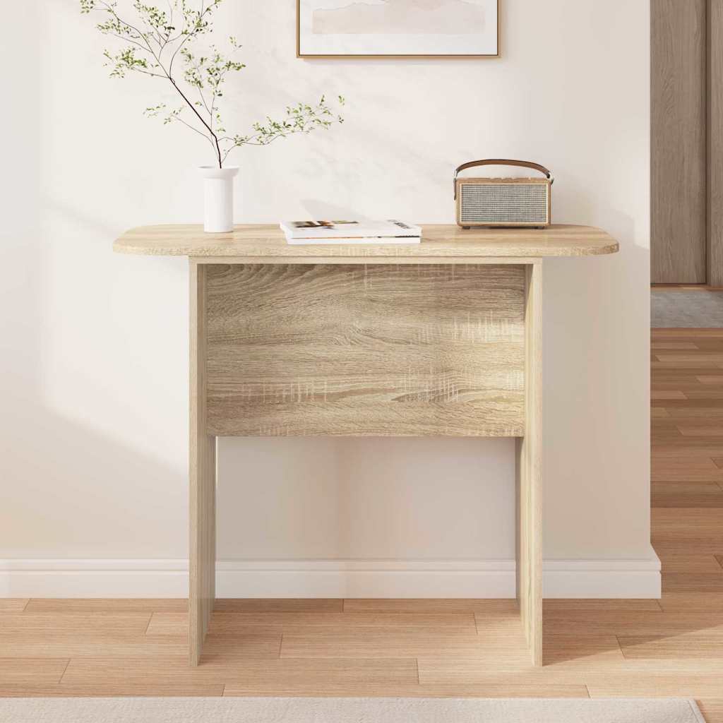 Table console Chêne Sonoma 93 x 40 x 75 cm Bois d'ingénierie - XIOS