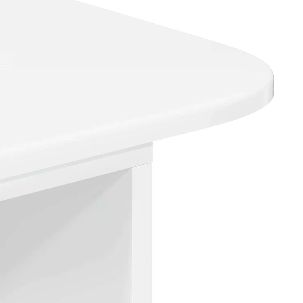 Table console Blanc brillant 93 x 40 x 75 cm Bois d'ingénierie - XIOS