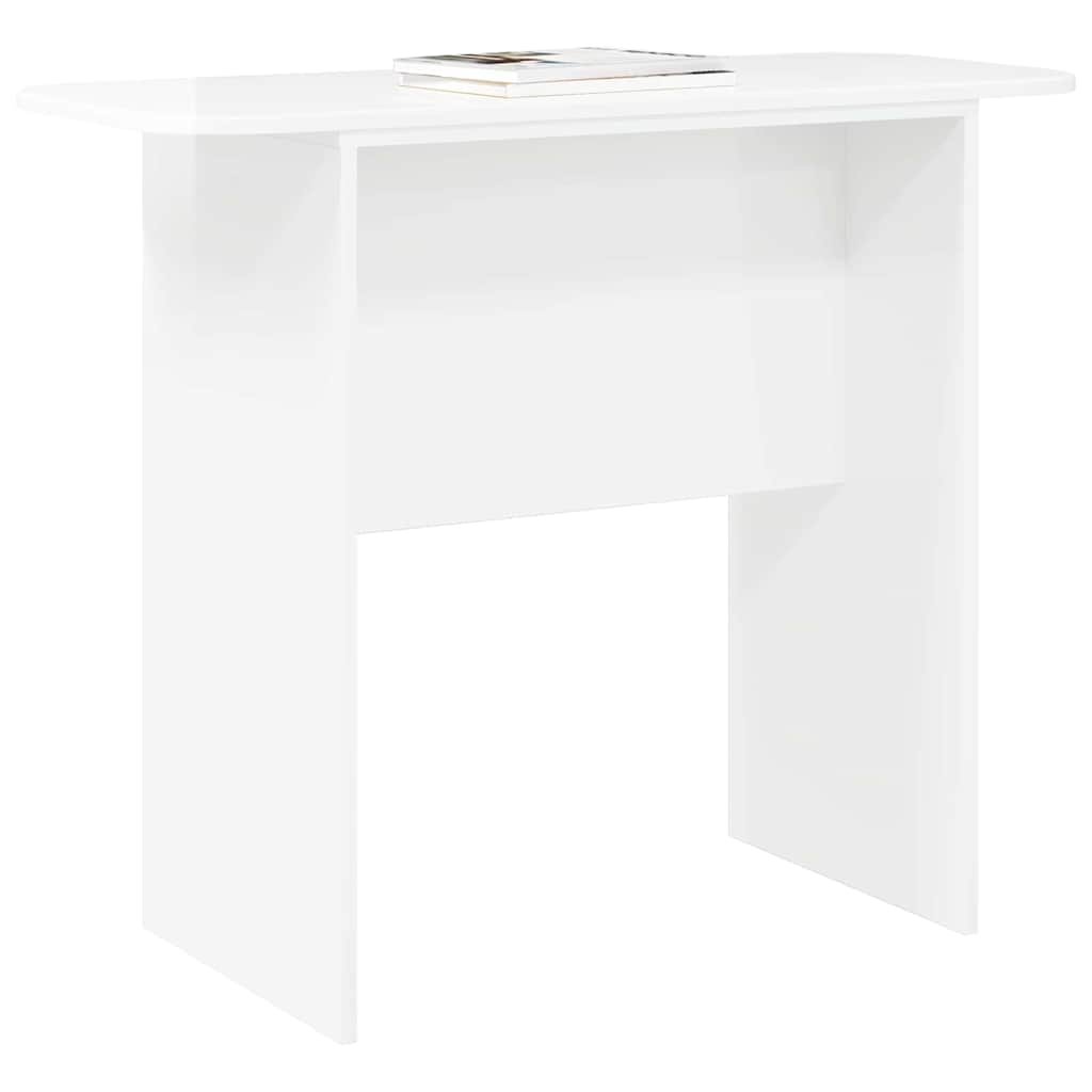 Table console Blanc brillant 93 x 40 x 75 cm Bois d'ingénierie - XIOS