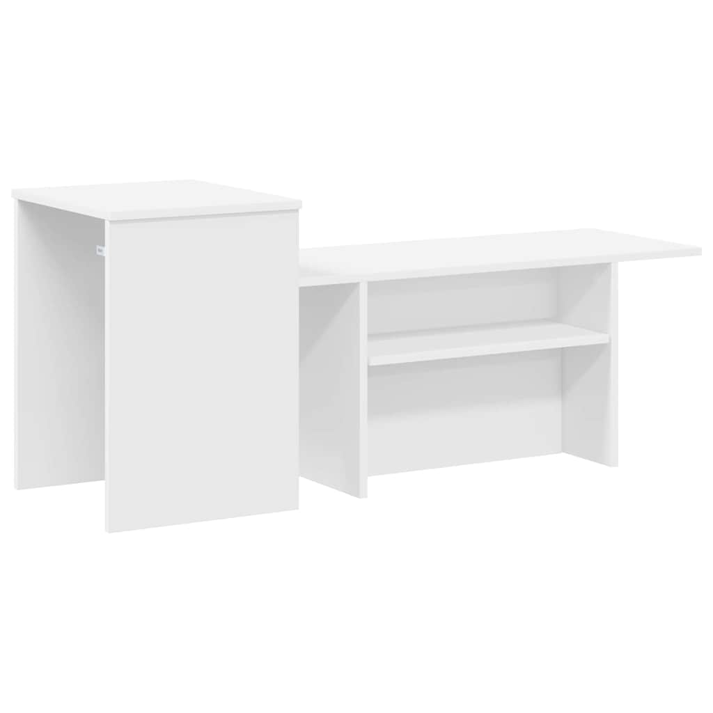 Table console Blanc 80 x 50 x 225 cm Bois d'ingénierie - XIOS