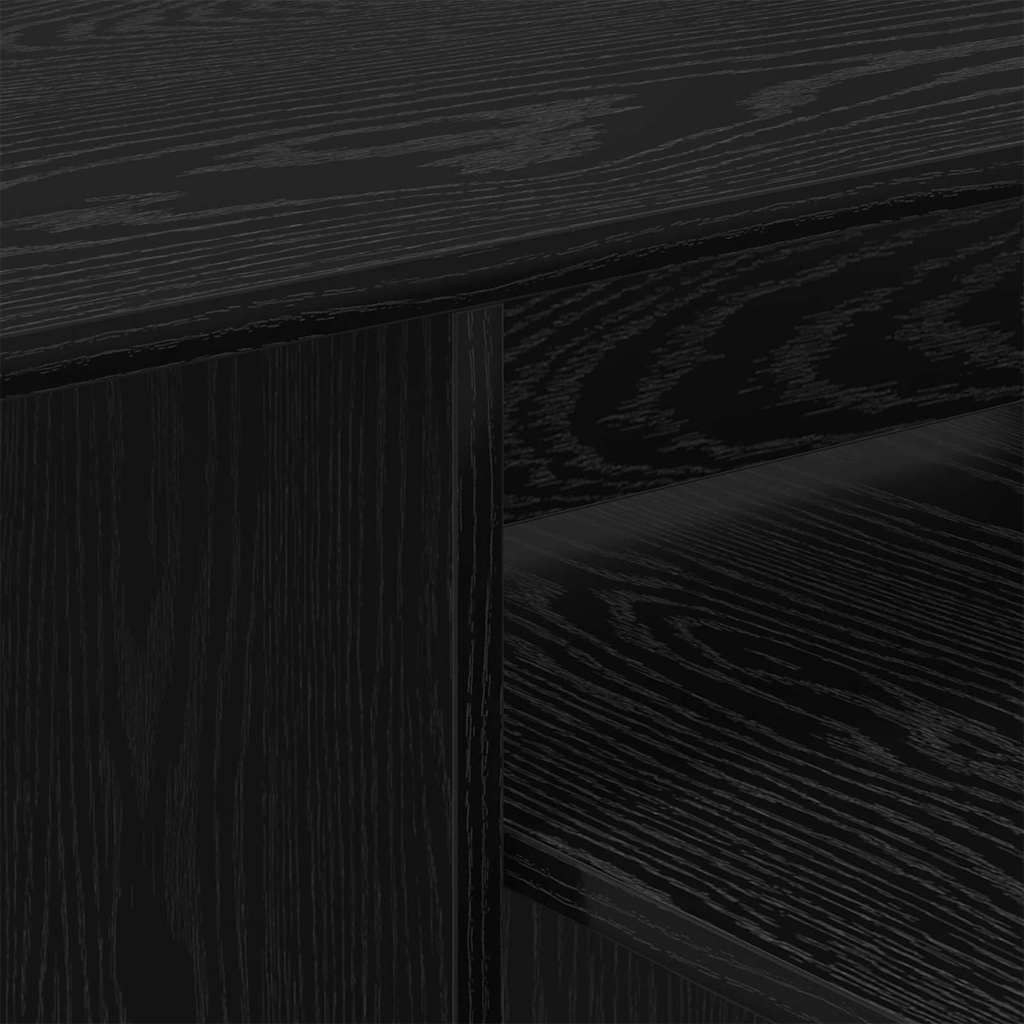 Table console Chêne noir 80 x 50 x 225 cm Bois d'ingénierie - XIOS