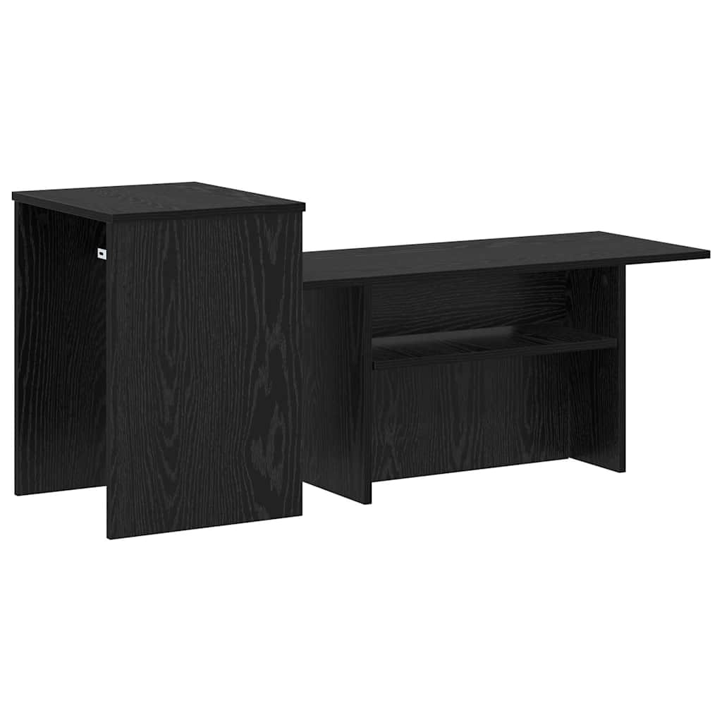 Table console Chêne noir 80 x 50 x 225 cm Bois d'ingénierie - XIOS
