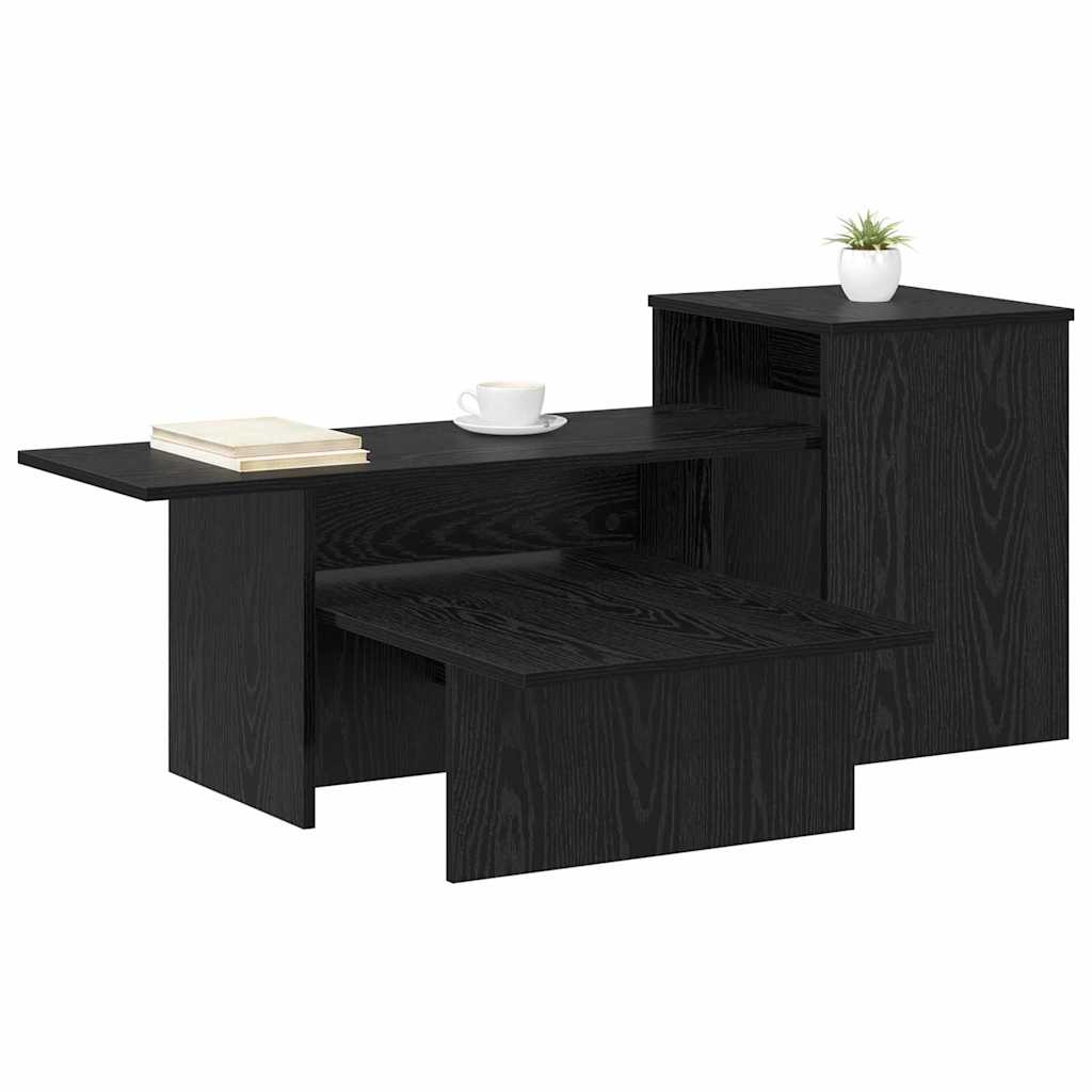 Table console Chêne noir 80 x 50 x 225 cm Bois d'ingénierie - XIOS