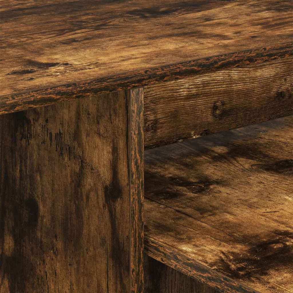 Table console Chêne fumé 80 x 50 x 225 cm Bois d'ingénierie - XIOS