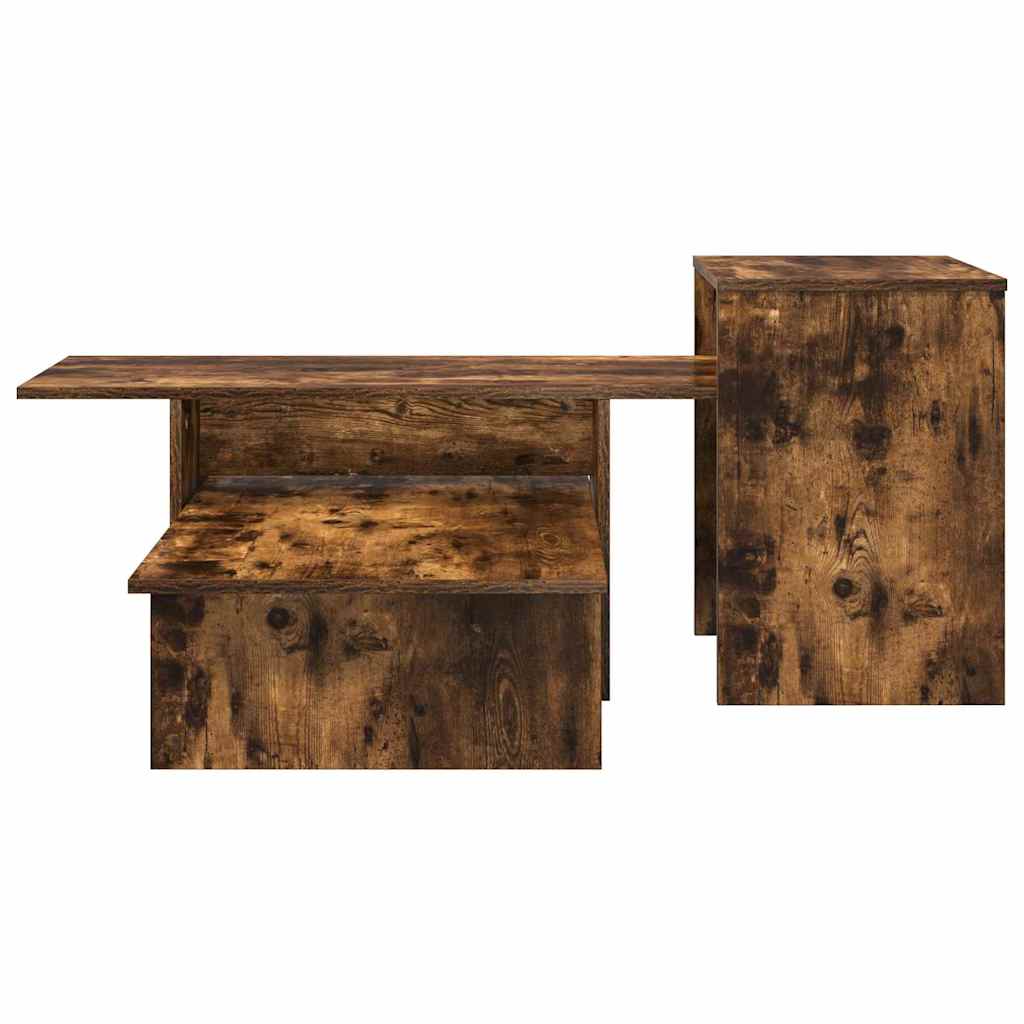 Table console Chêne fumé 80 x 50 x 225 cm Bois d'ingénierie - XIOS