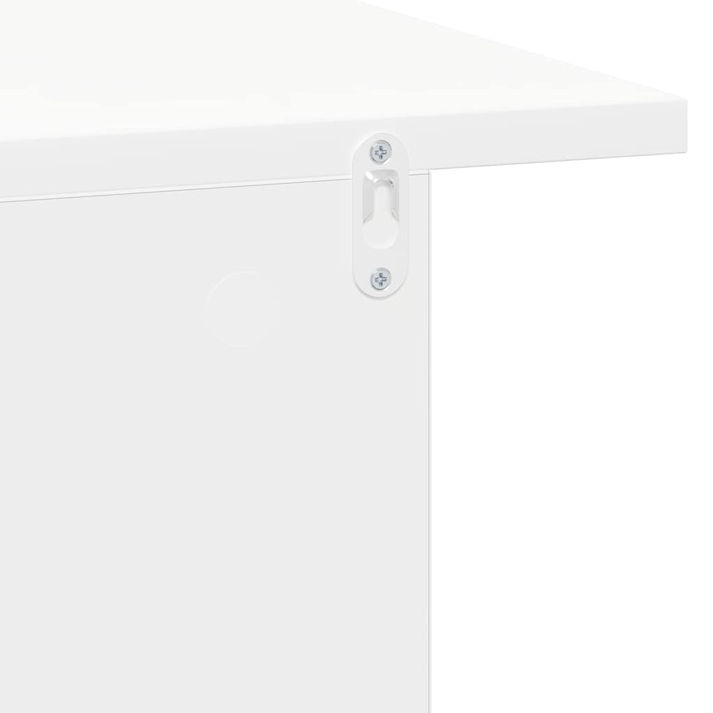 Table de chevet 2 pcs Blanc 40 x 30 x 25 cm Bois d'ingénierie - XIOS