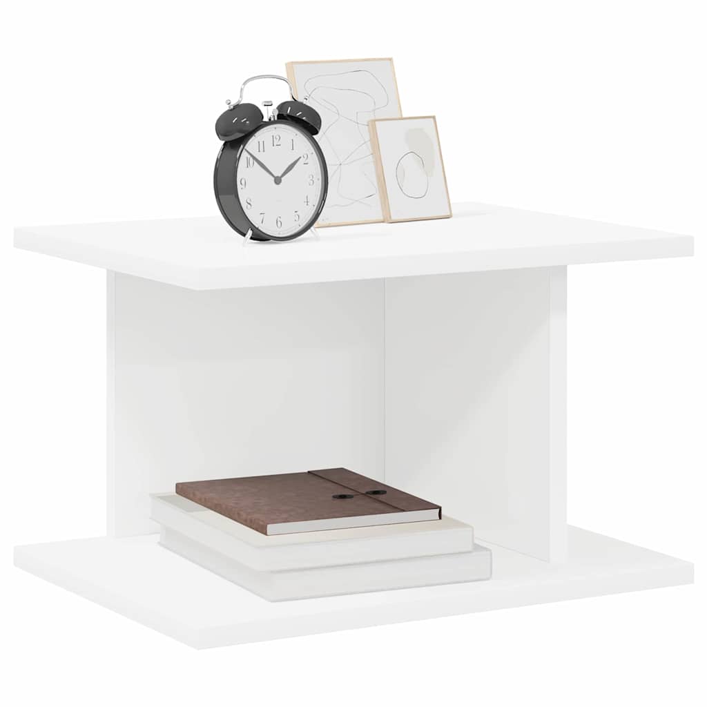 Table de chevet 2 pcs Blanc 40 x 30 x 25 cm Bois d'ingénierie - XIOS
