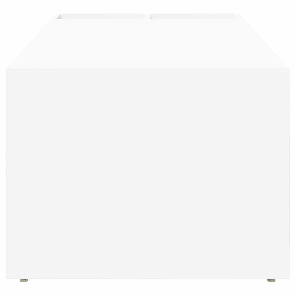 Table basse Blanc 101,5 x 50 x 37 cm Bois d'ingénierie - XIOS