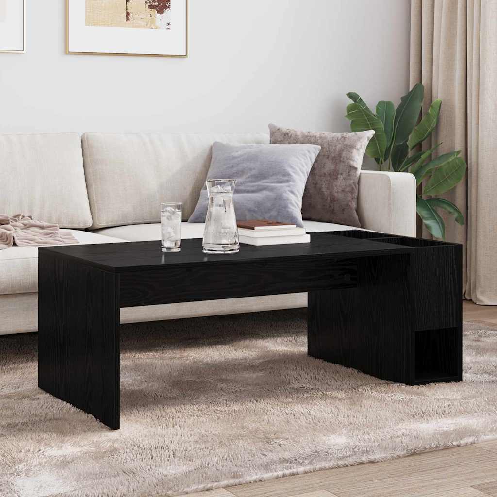 Table basse Chêne noir 101,5 x 50 x 37 cm Bois d'ingénierie - XIOS
