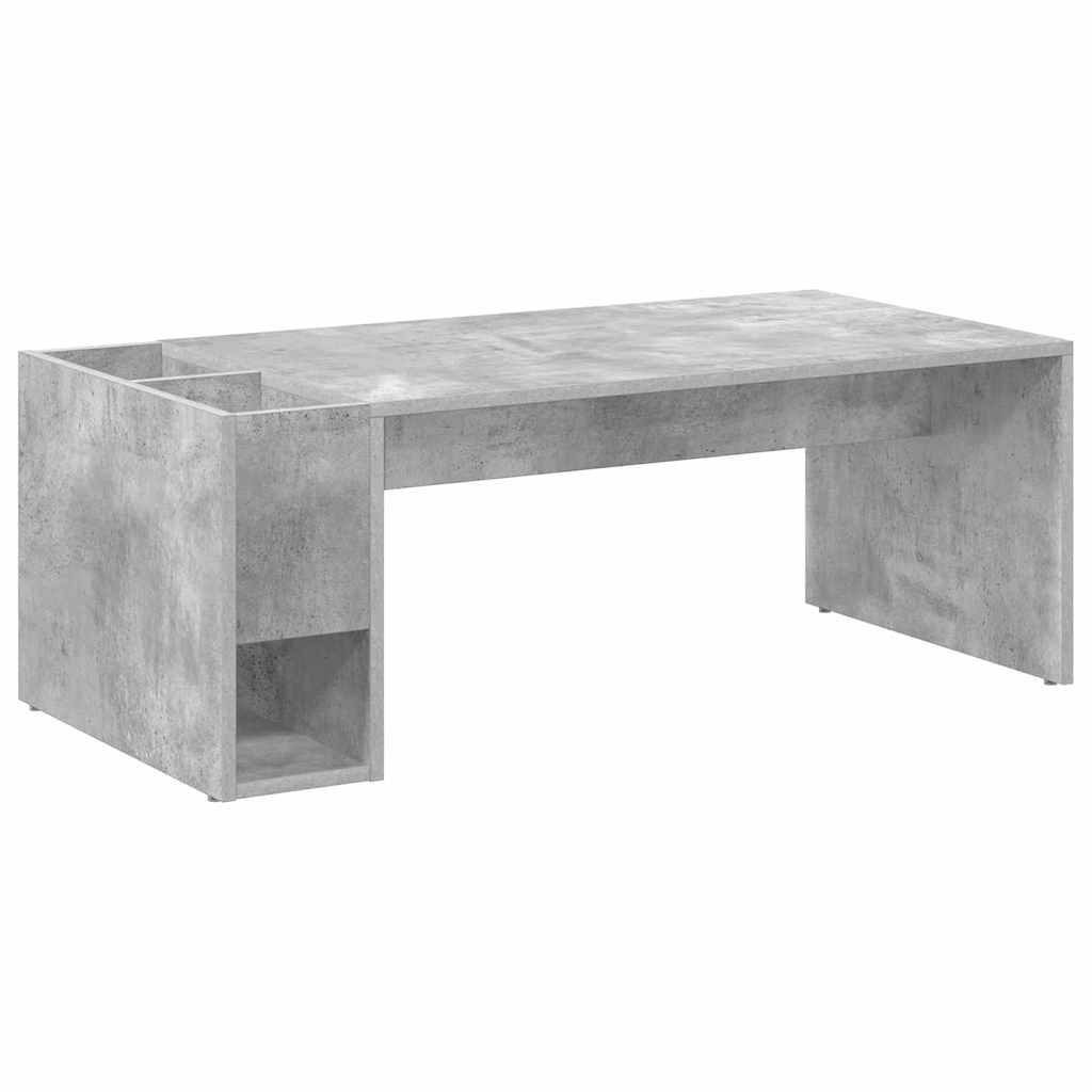 Table basse Gris béton 101,5 x 50 x 37 cm Bois d'ingénierie