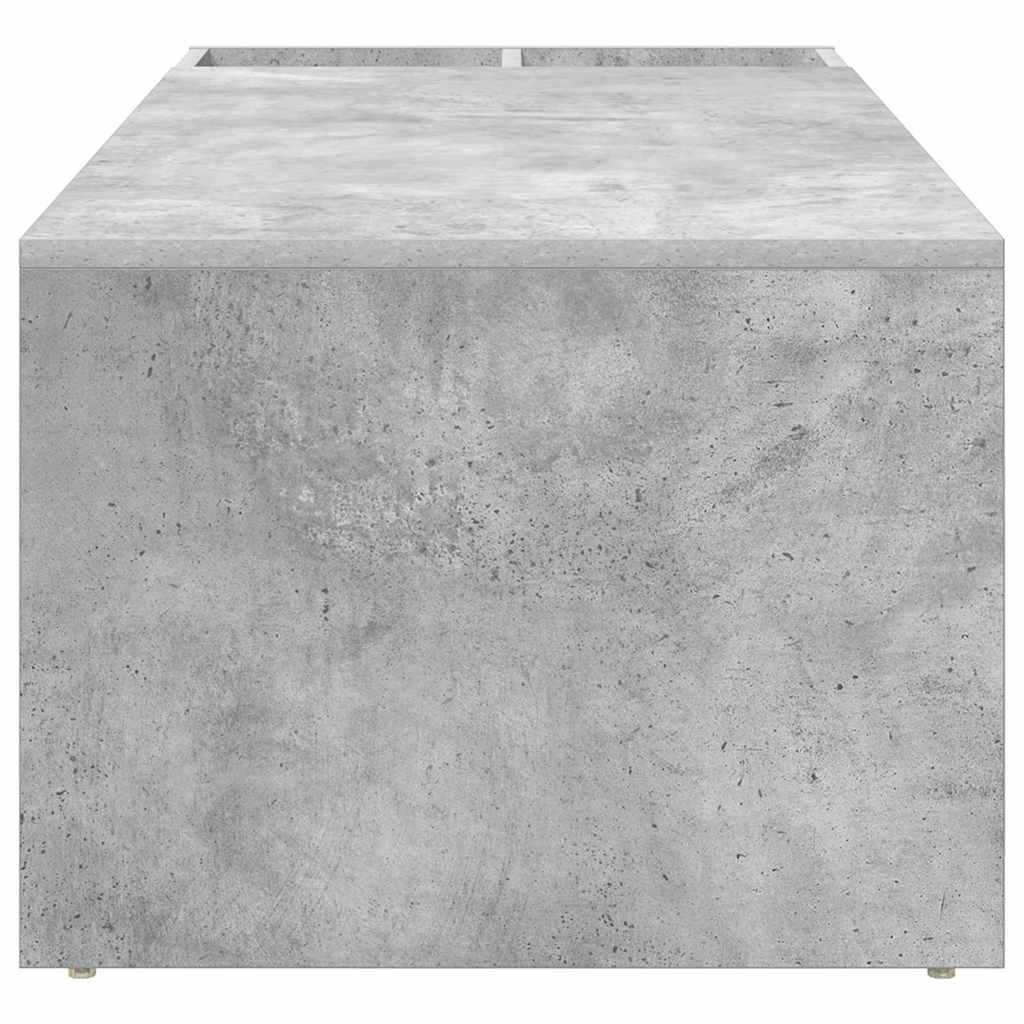 Table basse Gris béton 101,5 x 50 x 37 cm Bois d'ingénierie