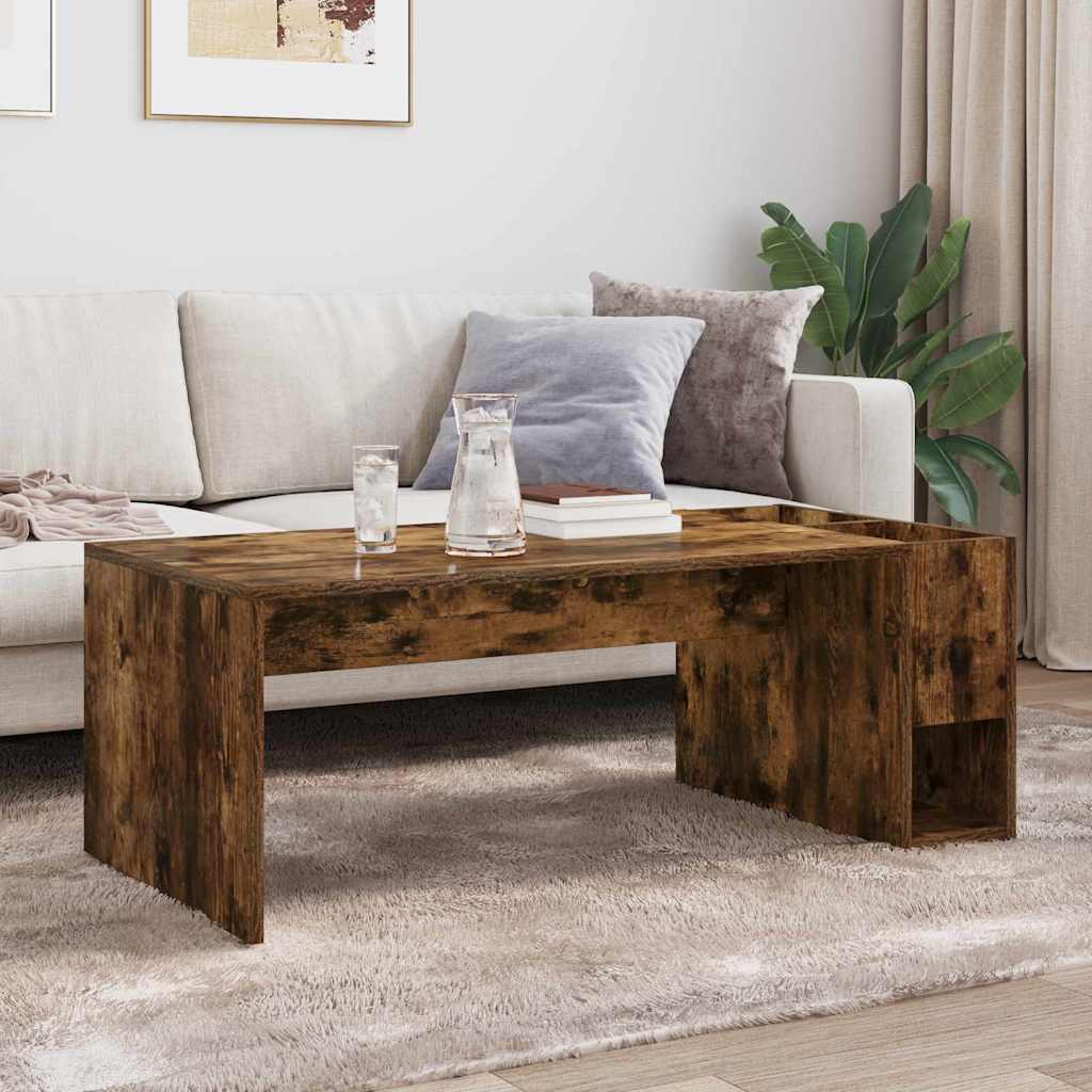 Table basse Chêne fumé 101,5 x 50 x 37 cm Bois d'ingénierie - XIOS