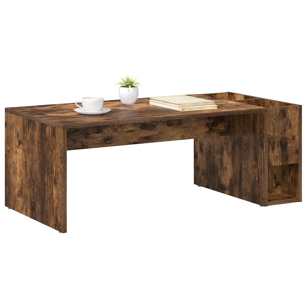 Table basse Chêne fumé 101,5 x 50 x 37 cm Bois d'ingénierie - XIOS