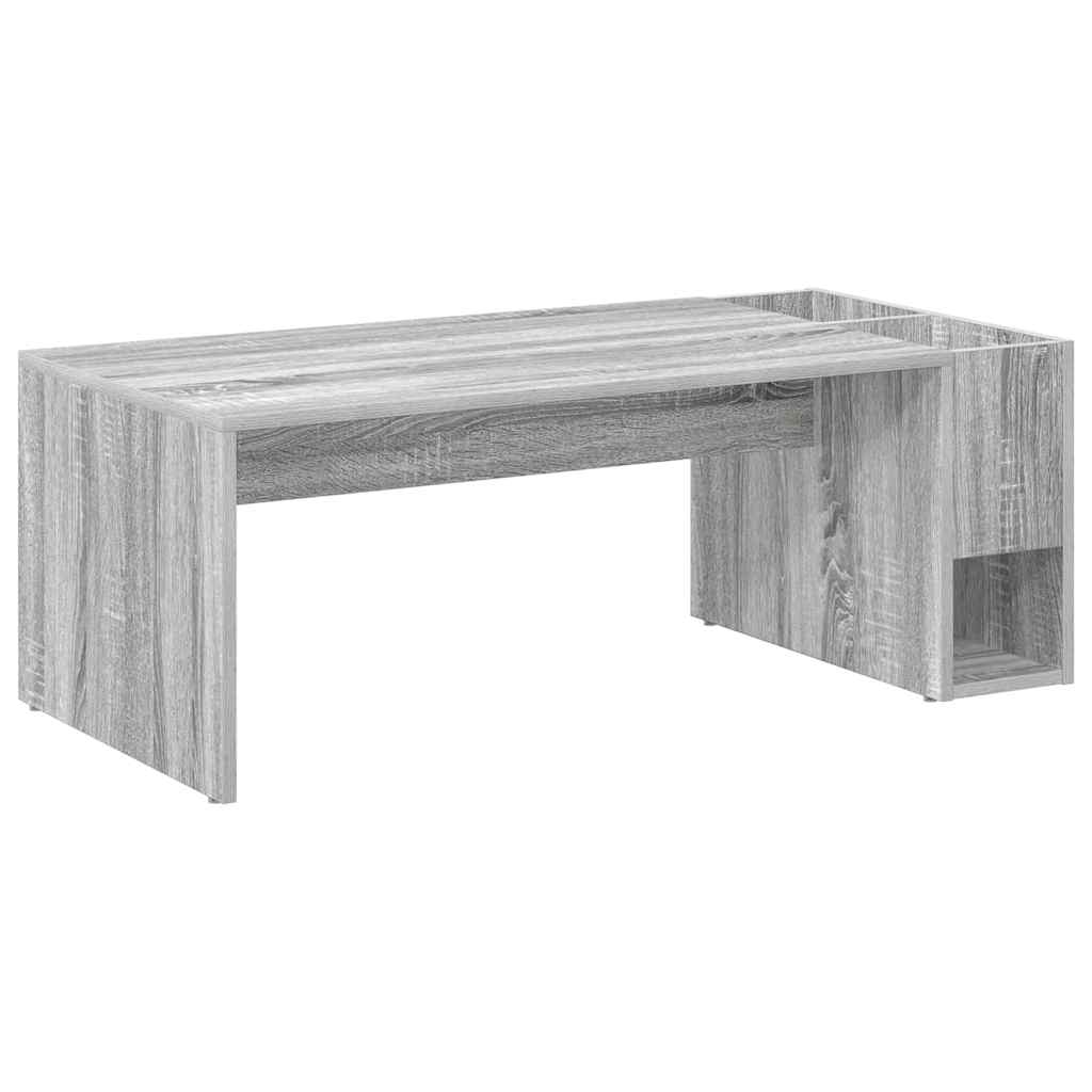 Table basse Gris Sonoma 101,5 x 50 x 37 cm Bois d'ingénierie - XIOS