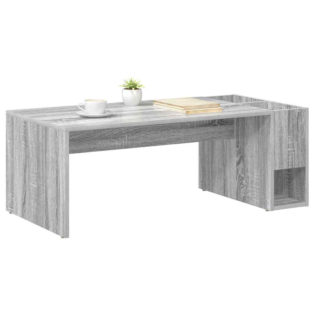 Table basse Gris Sonoma 101,5 x 50 x 37 cm Bois d'ingénierie - XIOS
