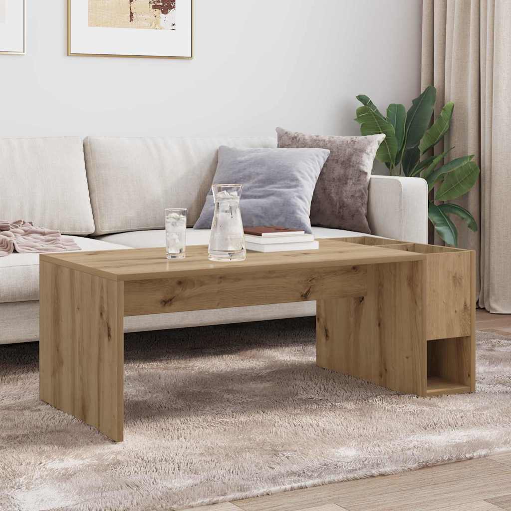 Table basse Chêne artisanal 101,5 x 50 x 37 cm - XIOS