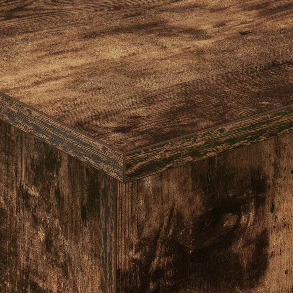 Table d'appoint Chêne fumé 35,5 x 35 x 40 cm Bois d'ingénierie - XIOS