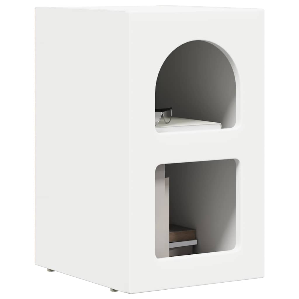 Table de chevet 2 pcs Blanc 29,5 x 33,5 x 50 cm - XIOS