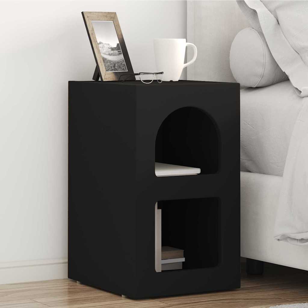 Table de chevet 2 pcs Noir 29,5 x 33,5 x 50 cm - XIOS
