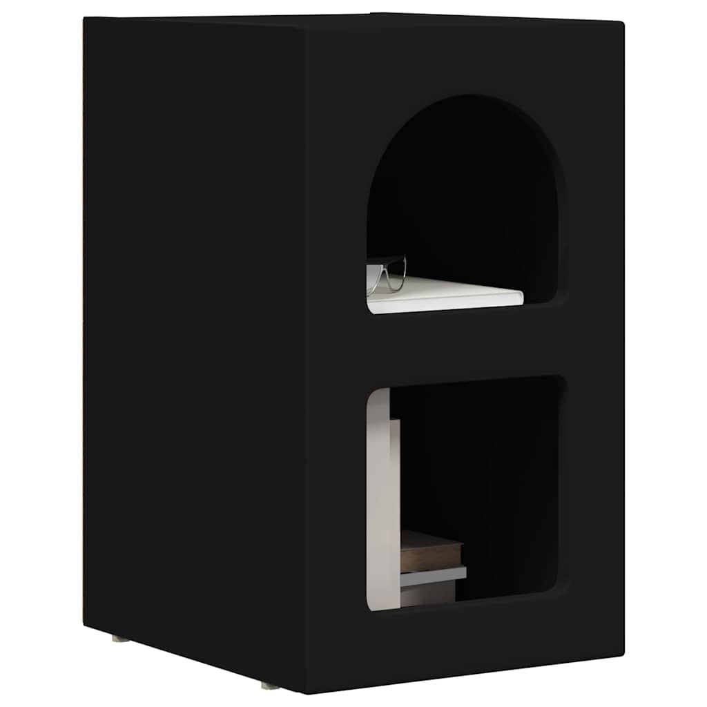 Table de chevet 2 pcs Noir 29,5 x 33,5 x 50 cm - XIOS