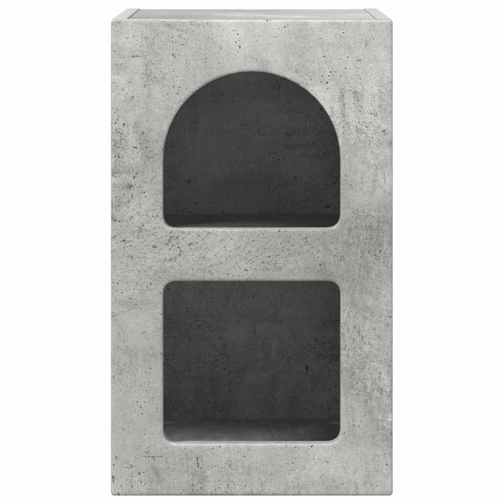 Table de chevet 2 pcs Gris béton 29,5 x 33,5 x 50 cm - XIOS